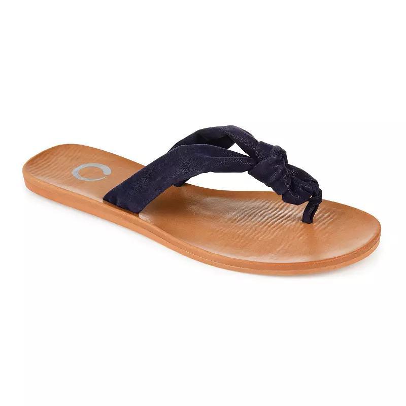 Journee Collection Womens Brindle Flip Flop Sandal Product Image