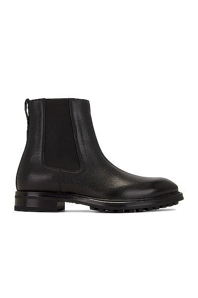 Small Grain Leather Ankle Boots Product Image