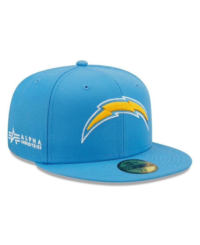 Mens New Era X Alpha Industries Powder Blue Los Angeles Chargers Alpha 59Fifty Fitted Hat Product Image