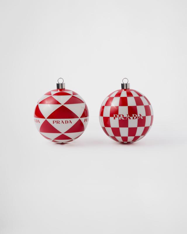 Glass Christmas ornament set Product Image