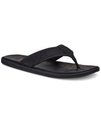 Mens Unisex Seaside Flip Leather Flip Flops Product Image