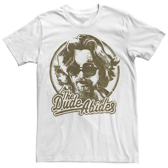 Mens Big Lebowski The Dude Abides Negative Head Shot Portrait Tee Product Image