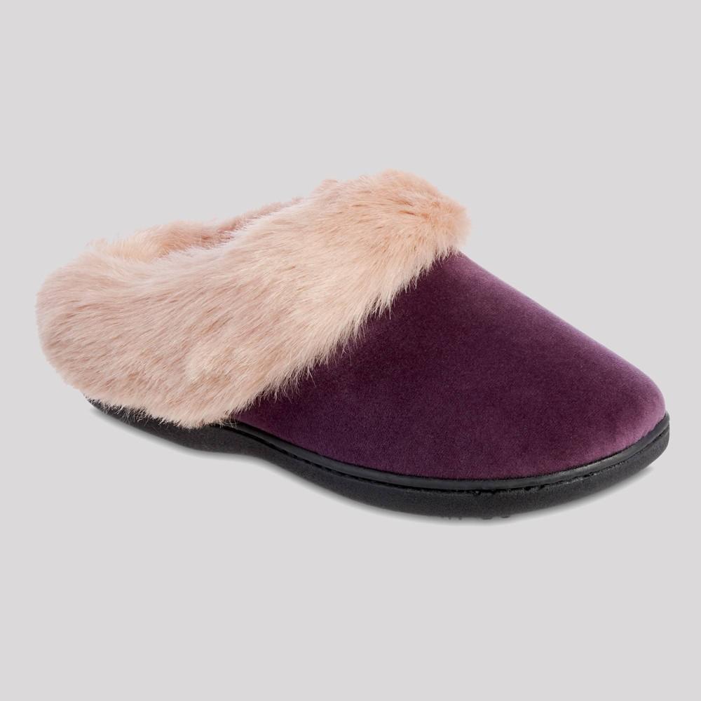 isotoner Memory Foam Velour Valerie Comfort Hoodback Womens Slippers Product Image