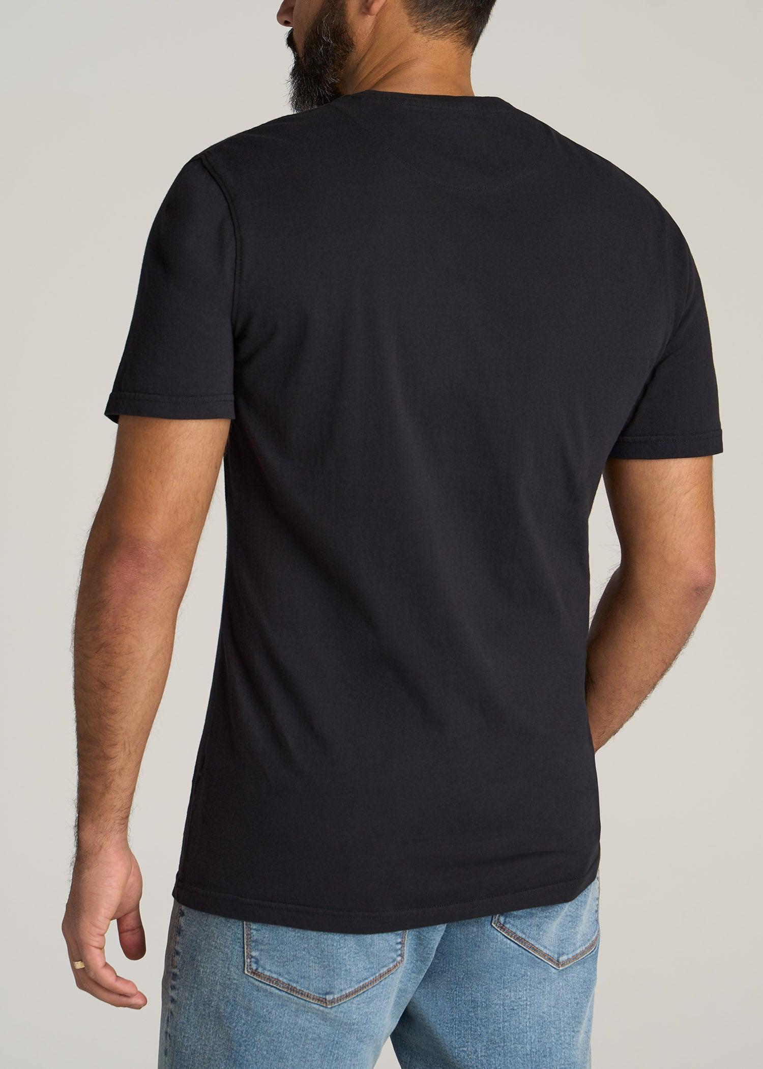 LJ&S Men's Tall REGULAR-FIT Crew Neck Tee in Black Male Product Image