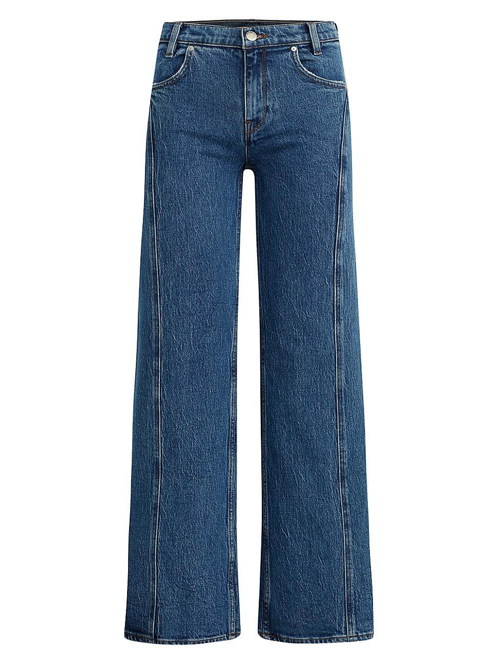 Womens Lexi Seamed Straight Jeans Product Image