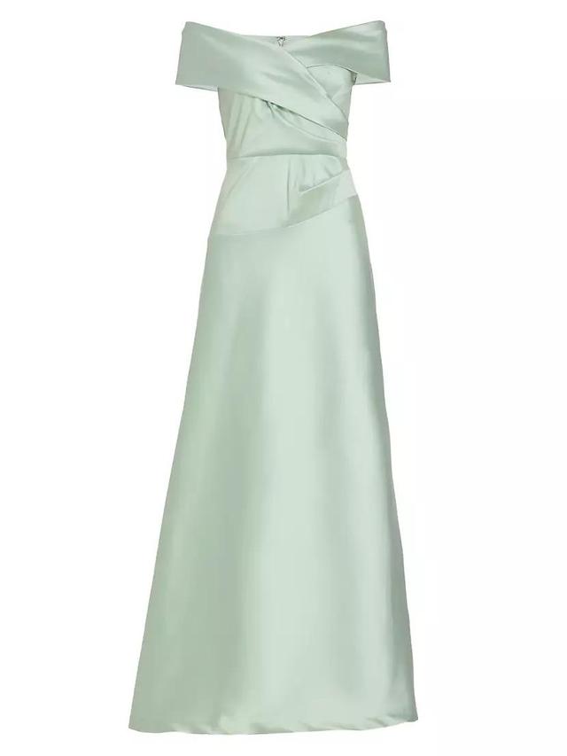 Satin Off-The-Shoulder Ballgown Product Image