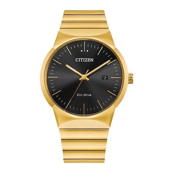 Citizen Eco-Drive Mens Modern Axiom Gold-Tone Stainless Steel Bracelet Watch 40mm Product Image