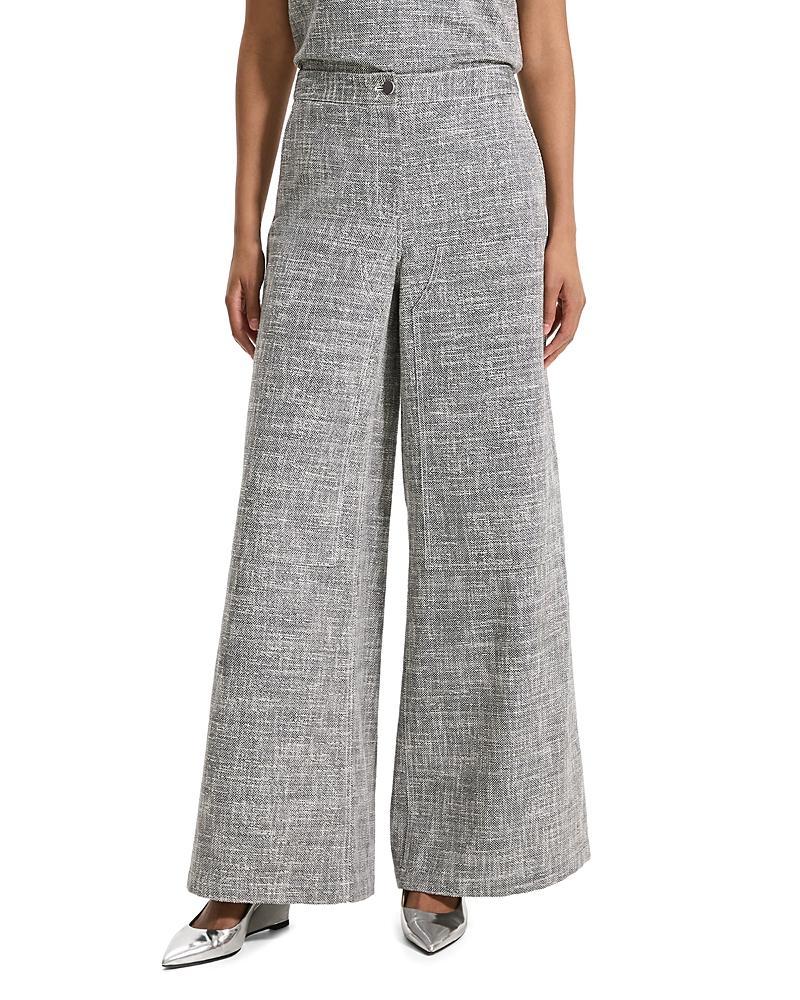 Theory Tweed Wide Leg Pants Product Image