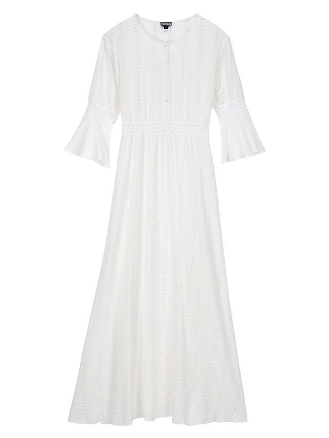 Womens Broderie Anglaise Cover-Up Dress Product Image