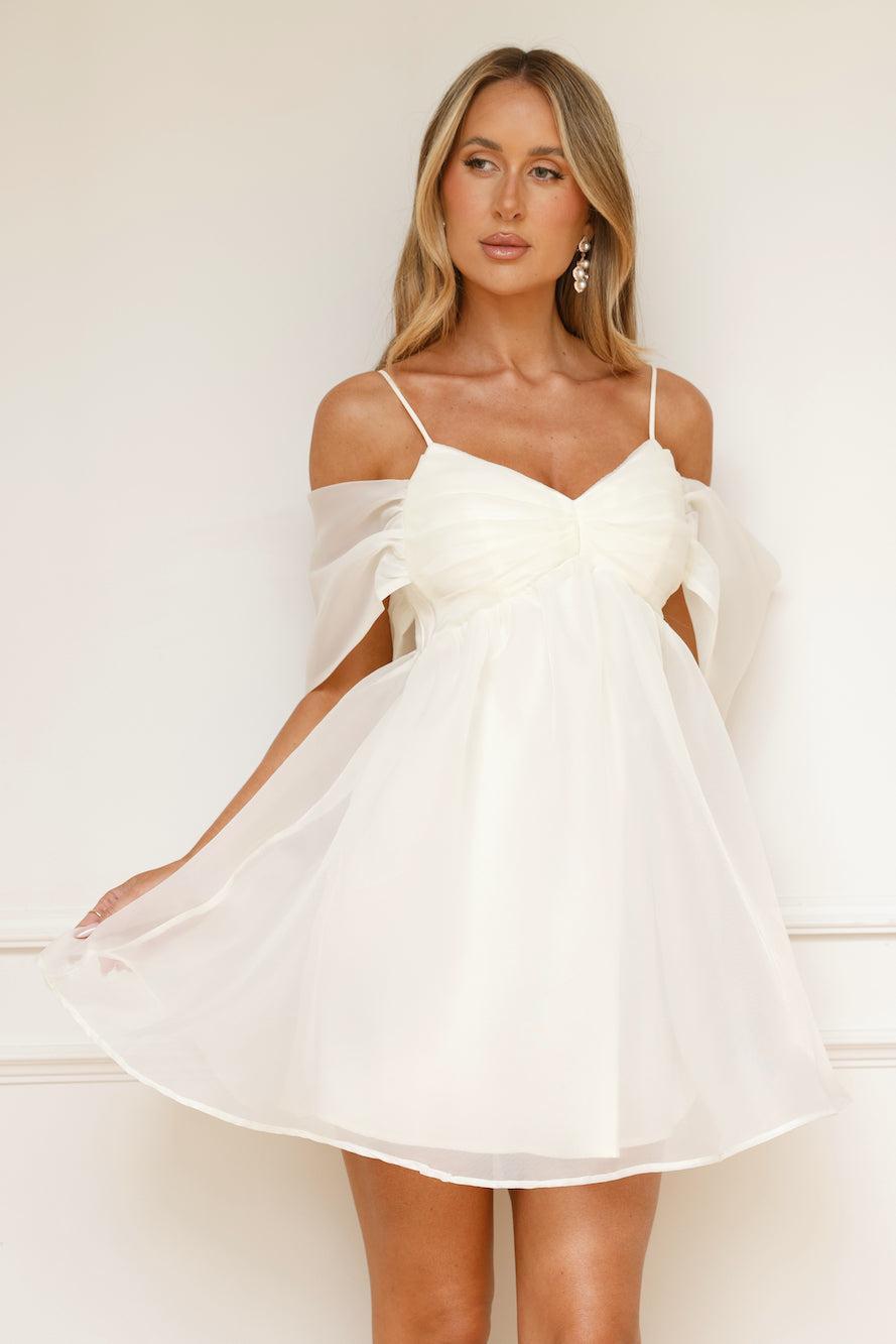 Embracing Formality Mini Dress White Product Image