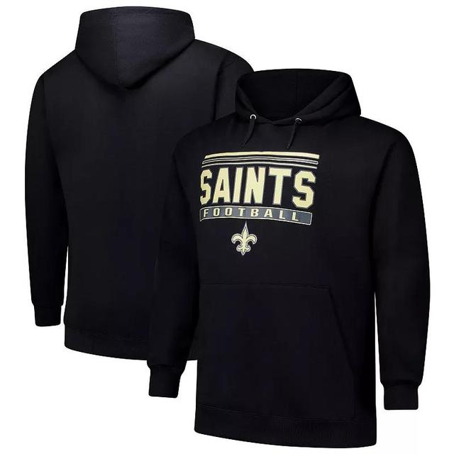 Mens Fanatics New Orleans Saints Big & Tall Pop Pullover Hoodie Product Image