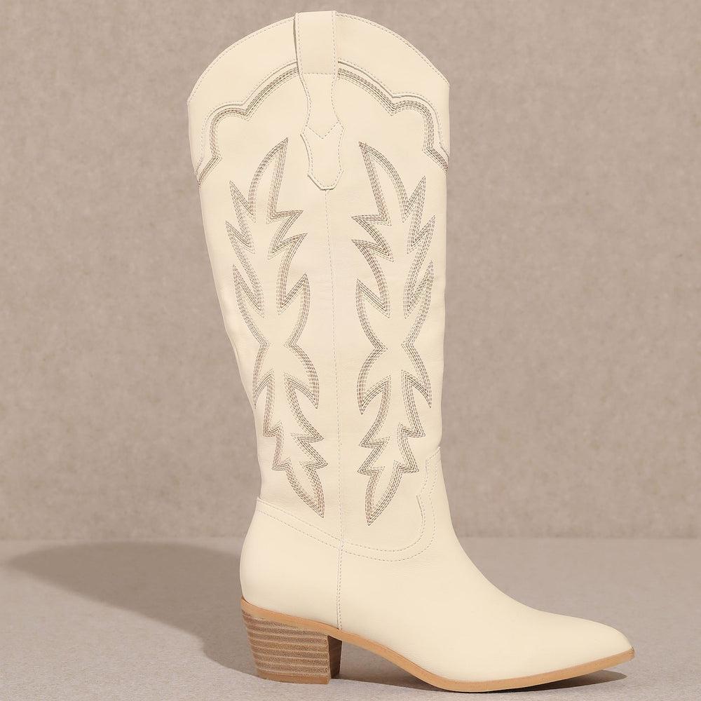 Samantha White Boots Product Image