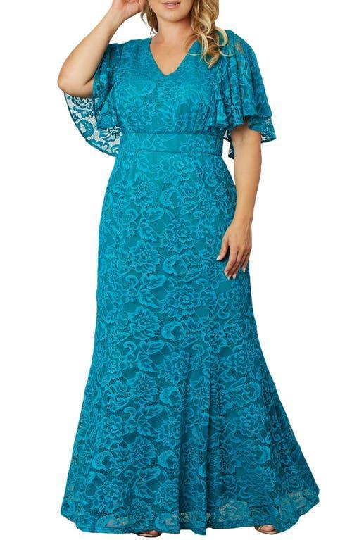 Kiyonna Duchess Lace Evening Gown Product Image