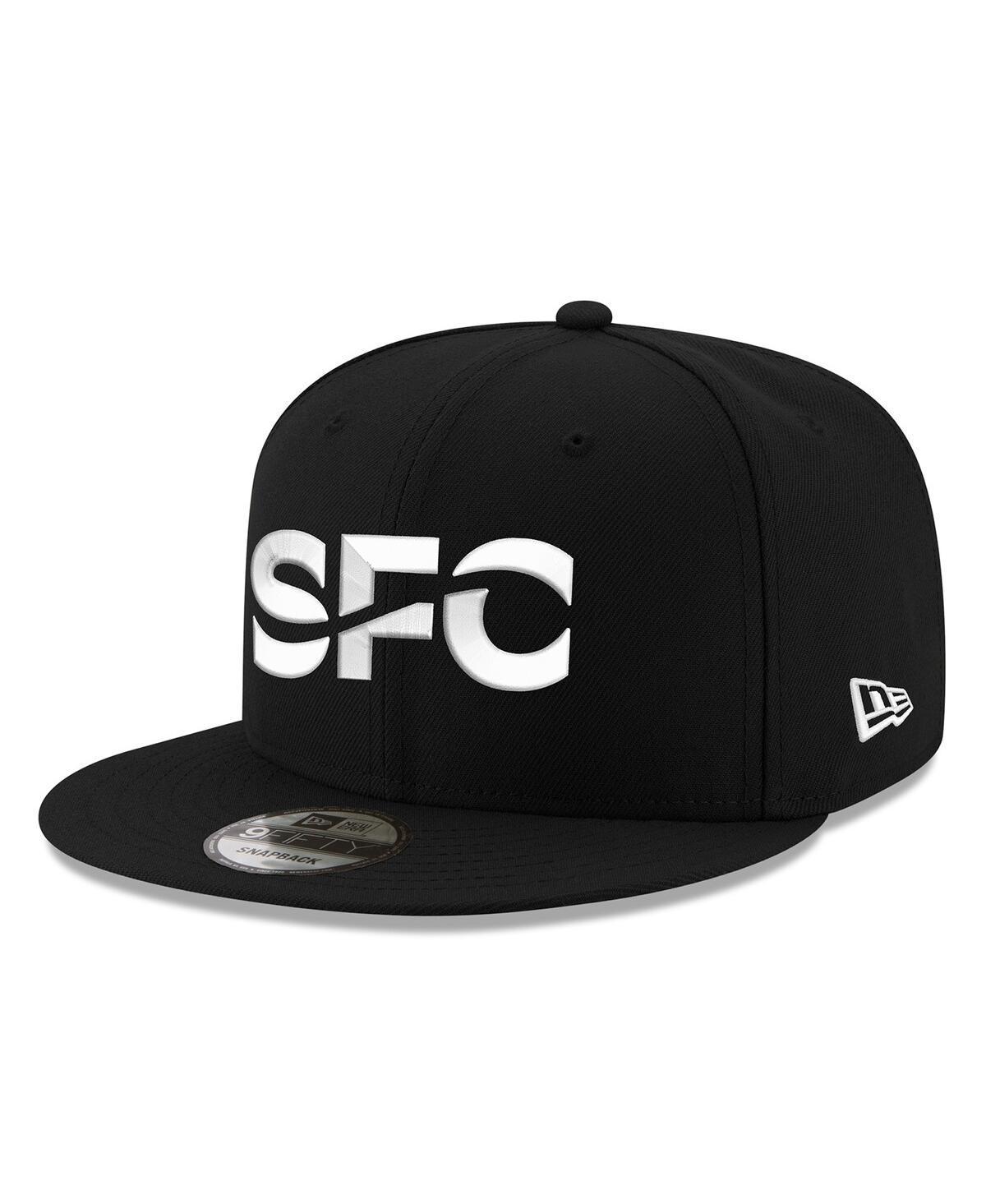 Mens New Era Black Seattle Sounders Fc Core 9FIFTY Snapback Hat Product Image