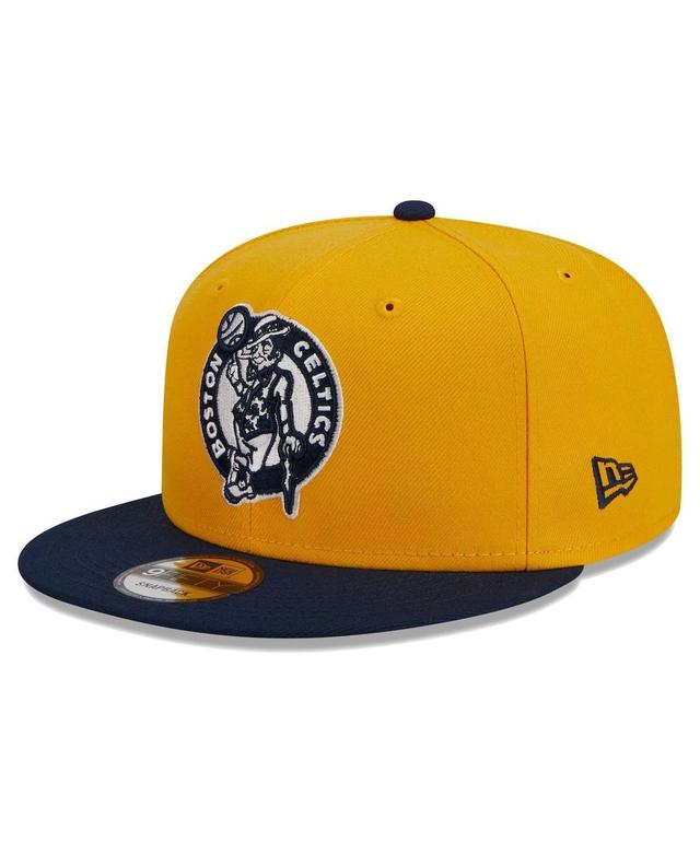 Mens New Era Gold Boston Celtics Color Pack 2-Tone 9FIFTY Snapback Hat - Gold Product Image