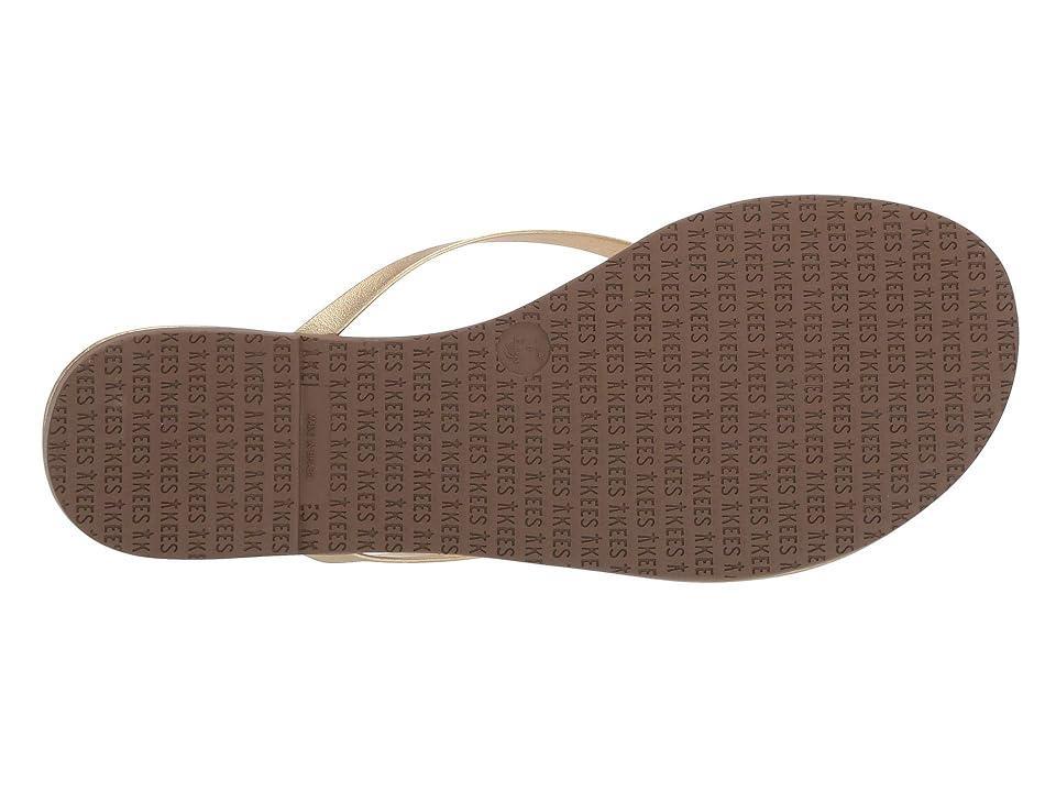 Womens Metallics Leather Flip Flops Product Image