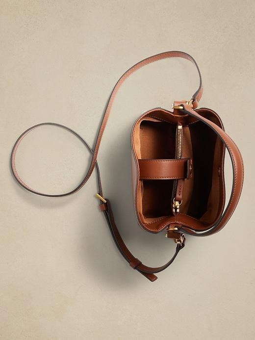 Leather Mini Bucket Bag Product Image