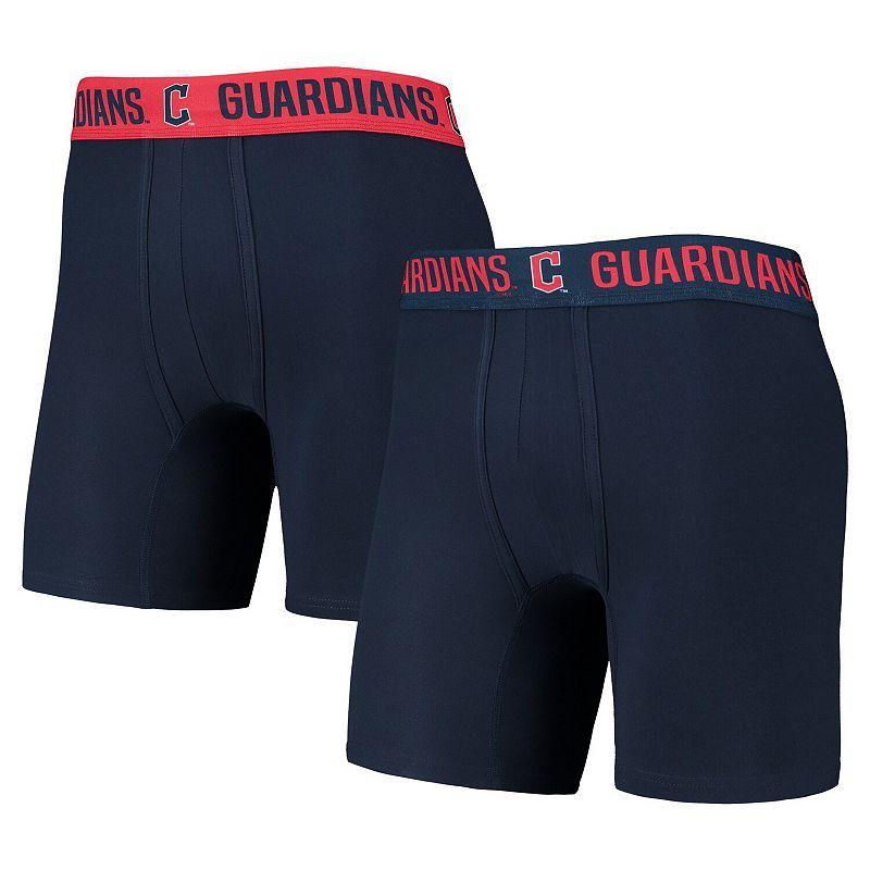 Mens Concepts Sport Navy/Red Cleveland Guardians Two-Pack Flagship Boxer Briefs Set Grd Blue Product Image