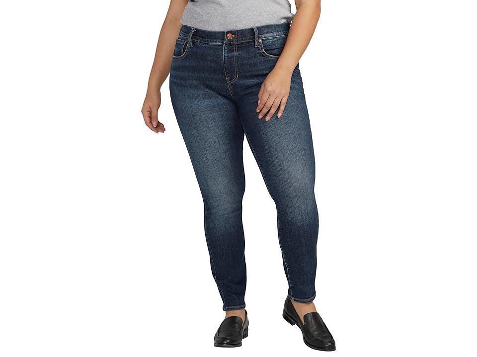 Jag Jeans Plus Size Maya Mid-Rise Skinny Leg Jeans (Night Flight ) Women's Jeans Product Image