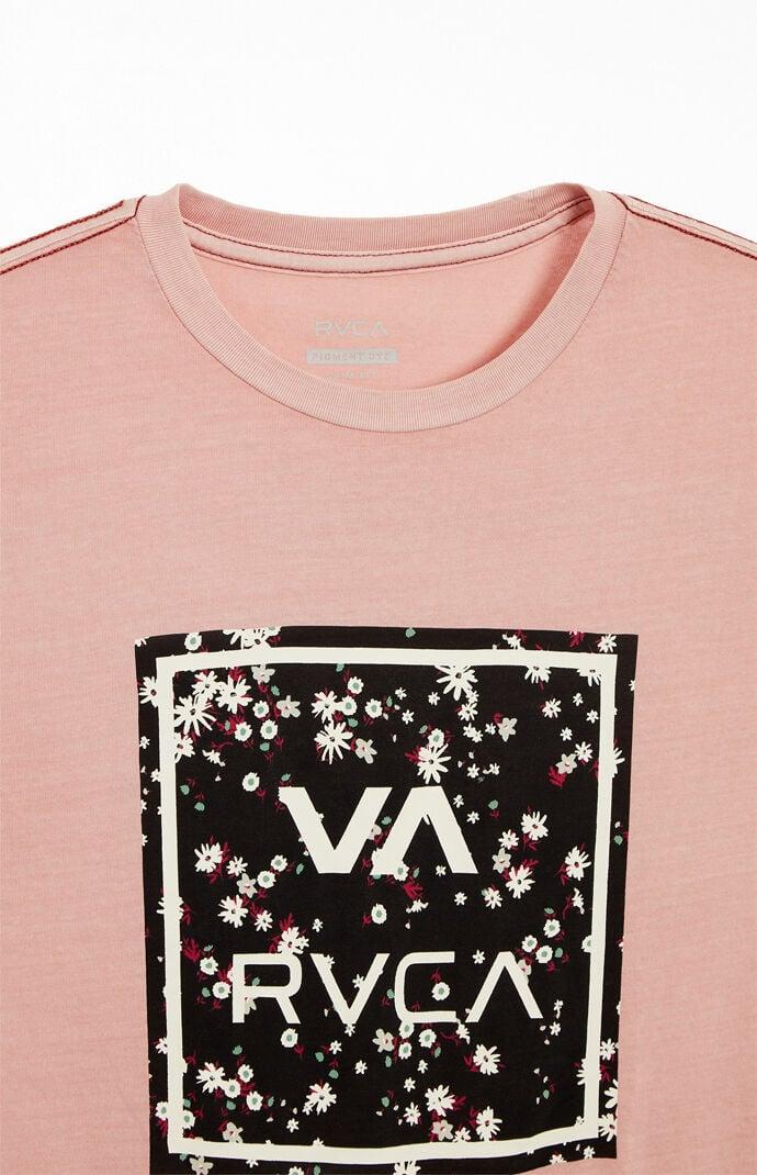 RVCA VA All The Way Short Sleeve Tee (Pale Mauve) Men's Clothing Product Image