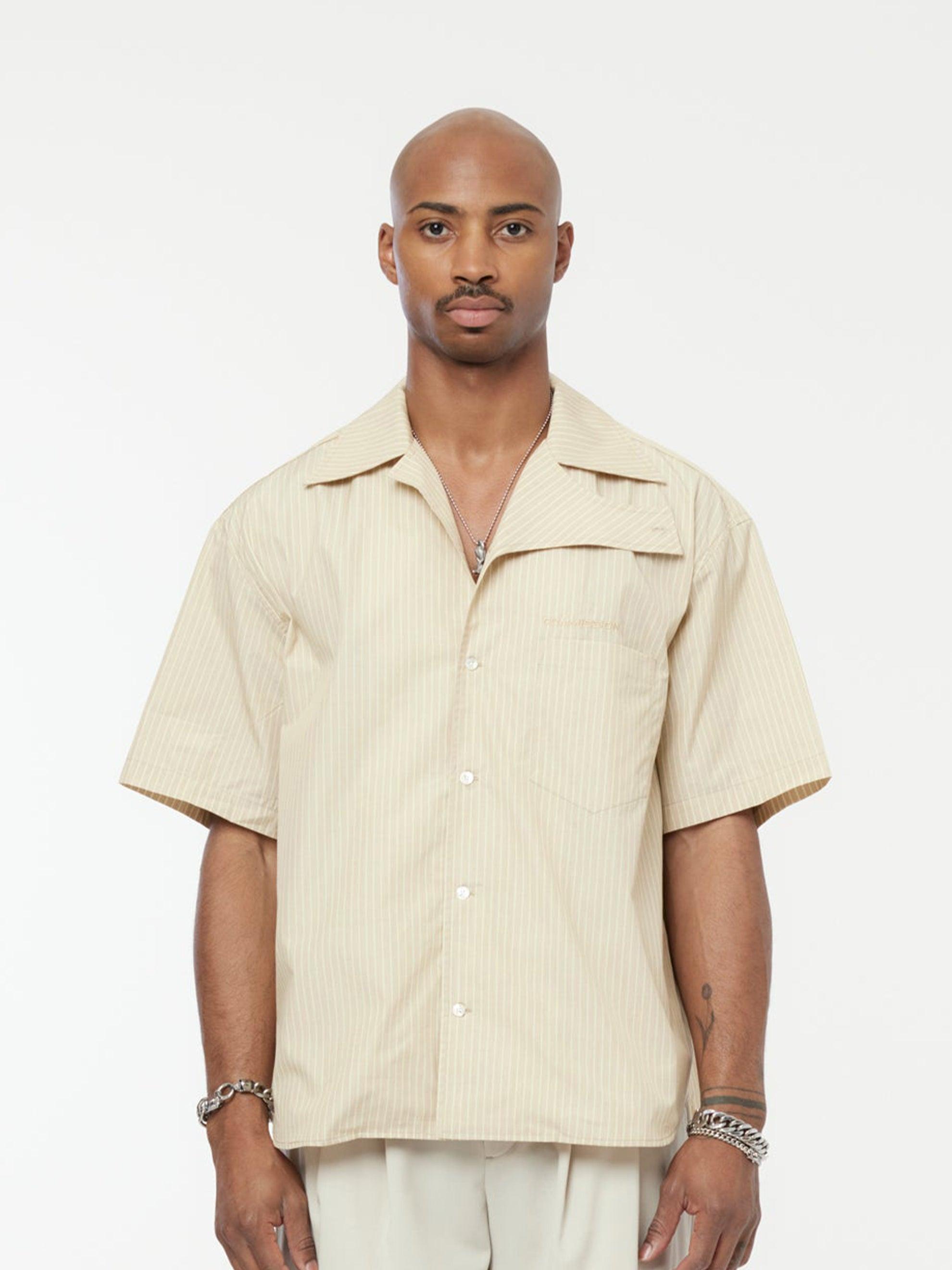 Uniform S/S Stripe Shirt (Butter) Product Image