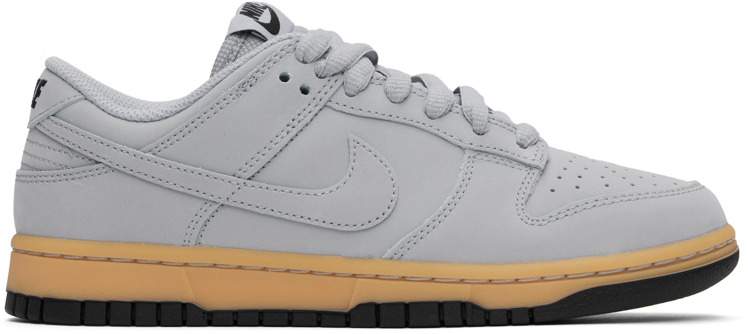 NIKE Gray Dunk Low Retro Se Sneakers In Grey Product Image