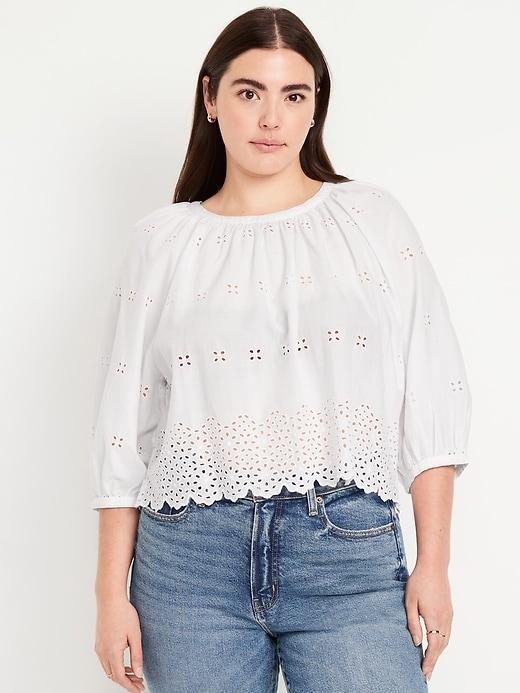 Perforated Cropped Top Product Image