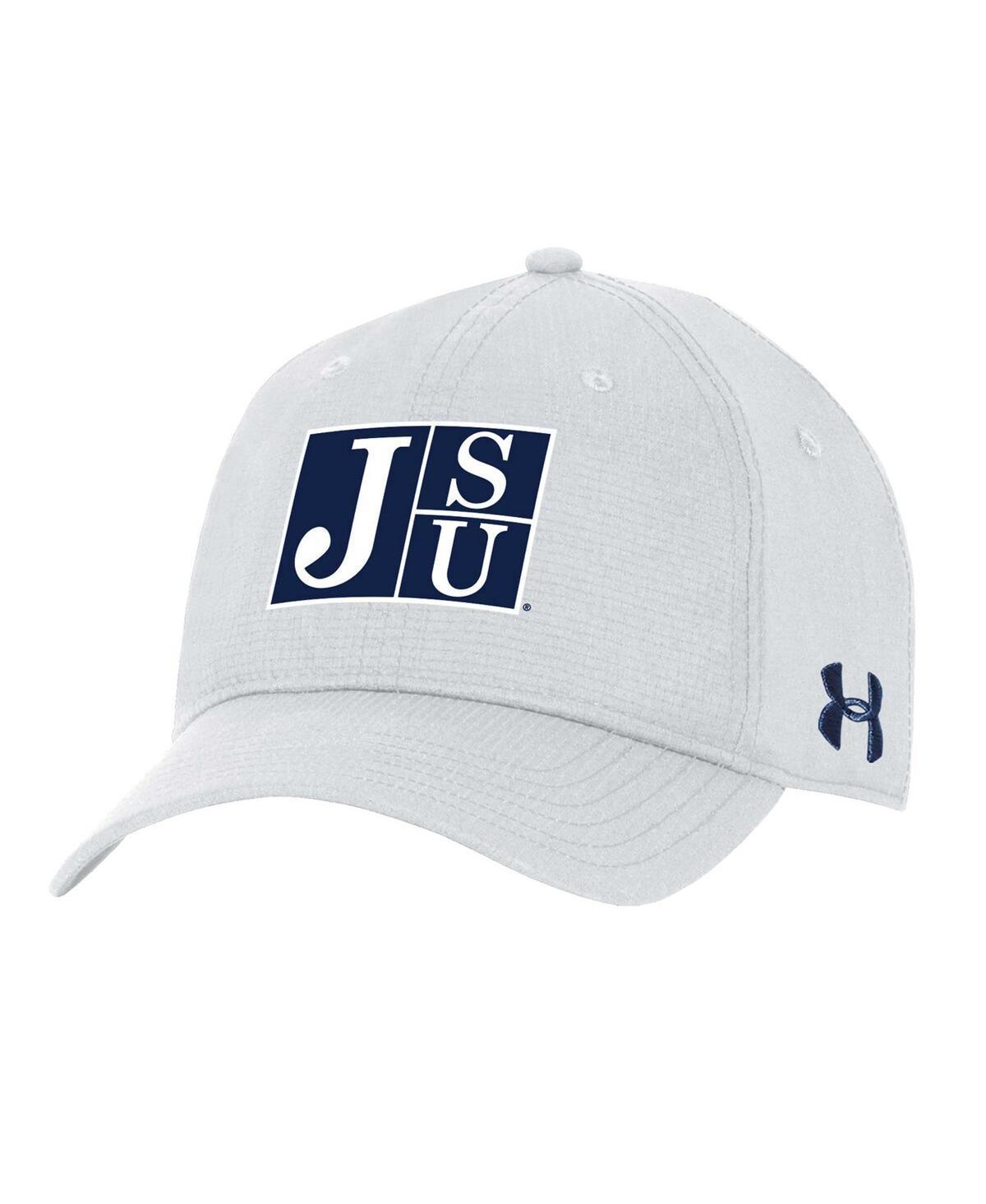 Mens Under Armour White Jackson State Tigers CoolSwitch AirVent Adjustable Hat Product Image