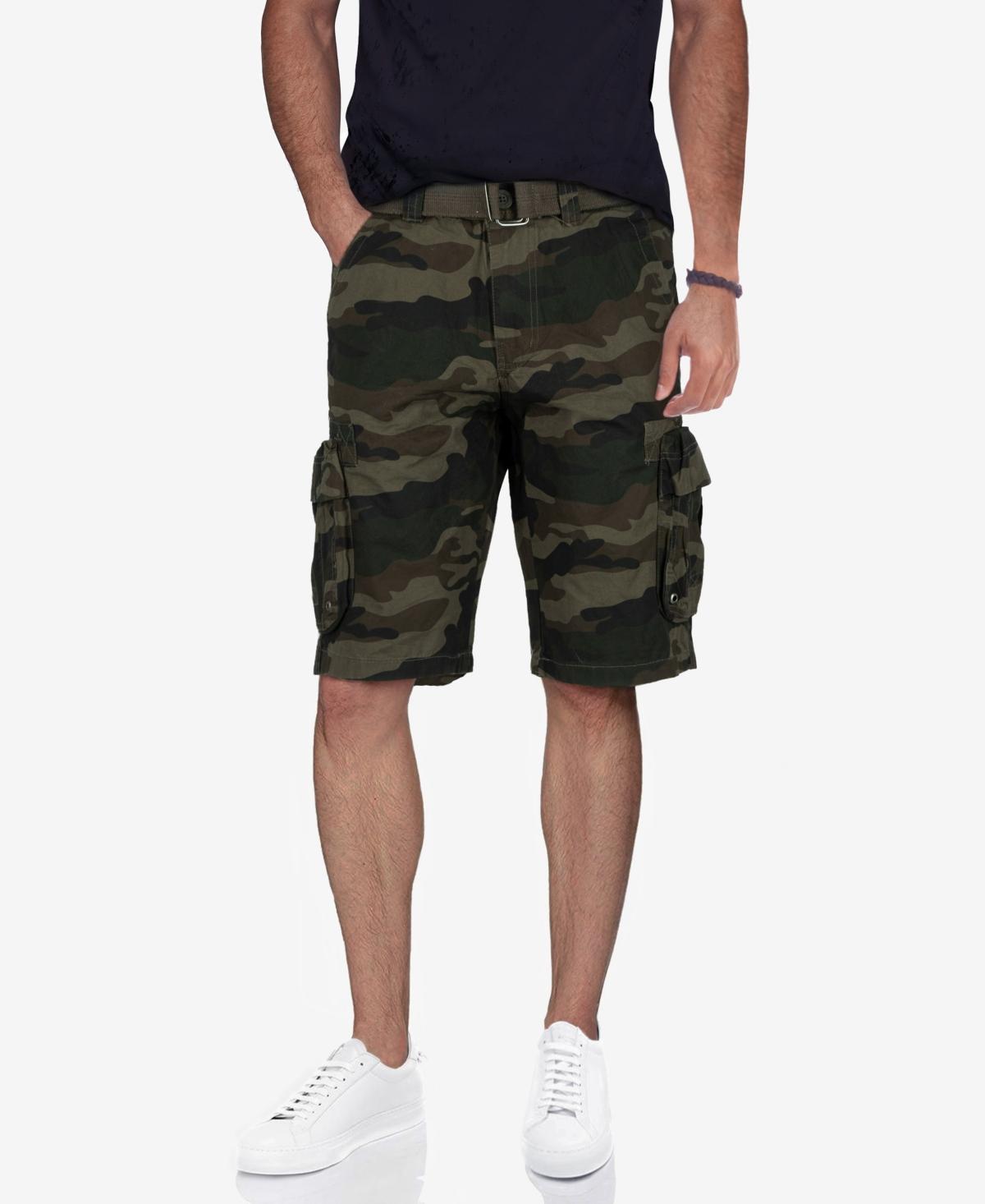 Mens RawX Regular-Fit Belted Cargo Shorts Product Image