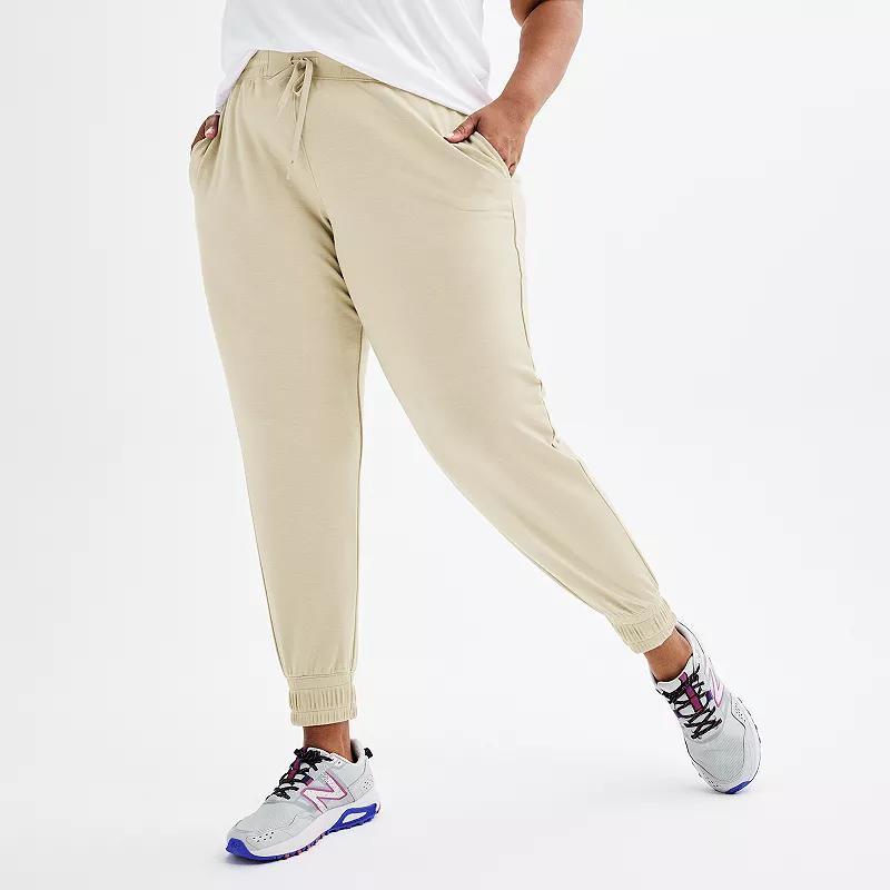 Plus Size Tek Gear French Terry Jogger Pants, Womens Med Blue Product Image