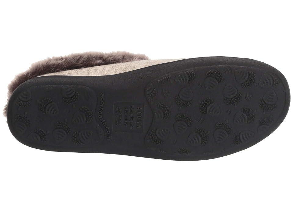 Acorn Chinchilla Clog Ragg (Charcoal Heather) Women's Slippers Product Image