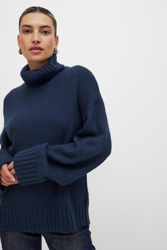 Turtle Neck Knitted Sweater Product Image