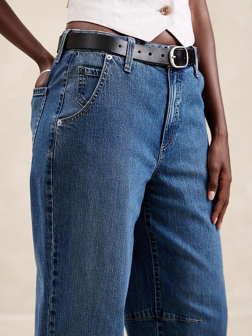 Mid-Rise Barrel Jean Product Image