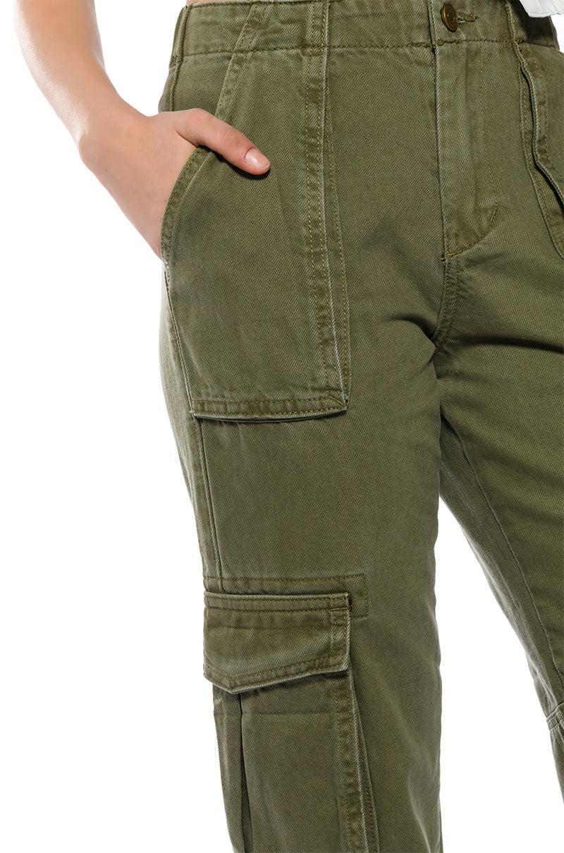 SIENNA STRETCH WAIST CARGO JOGGER Product Image