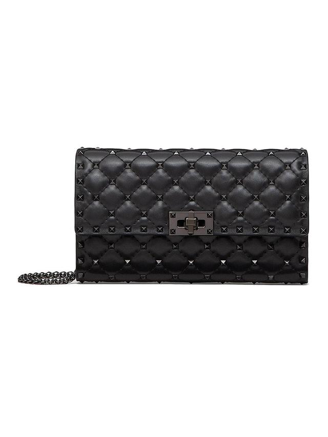 Womens Rockstud Spike Crossbody Nappa Leather Bag Product Image