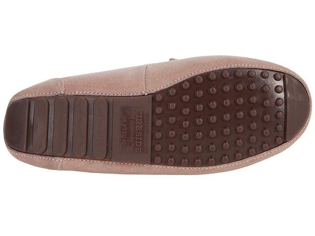 Fireside By Dearfoams Mel Wool-Lined Womens Moccasin Slippers Brown Product Image