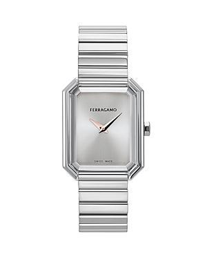 Salvatore Ferragamo Womens Swiss Stainless Steel Bracelet Watch 27x34mm Product Image