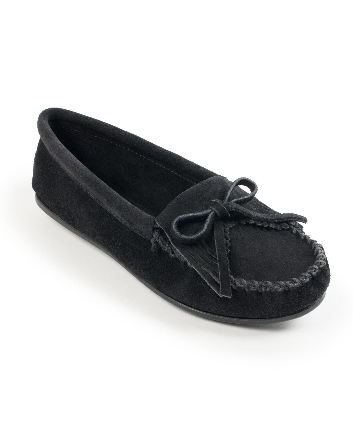 Minnetonka Kilty Suede Moc Suede) Women's Moccasin Shoes Product Image