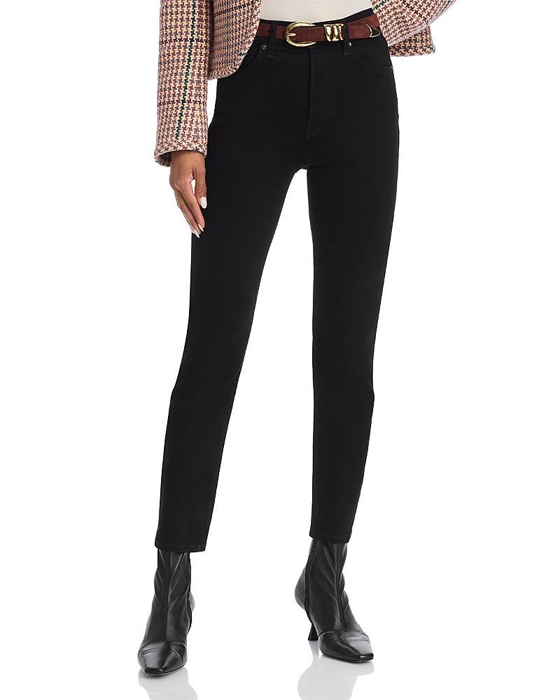 VERONICA BEARD Ryleigh Slimhigh Rise Straight Ankle Jeans In Onyx Product Image