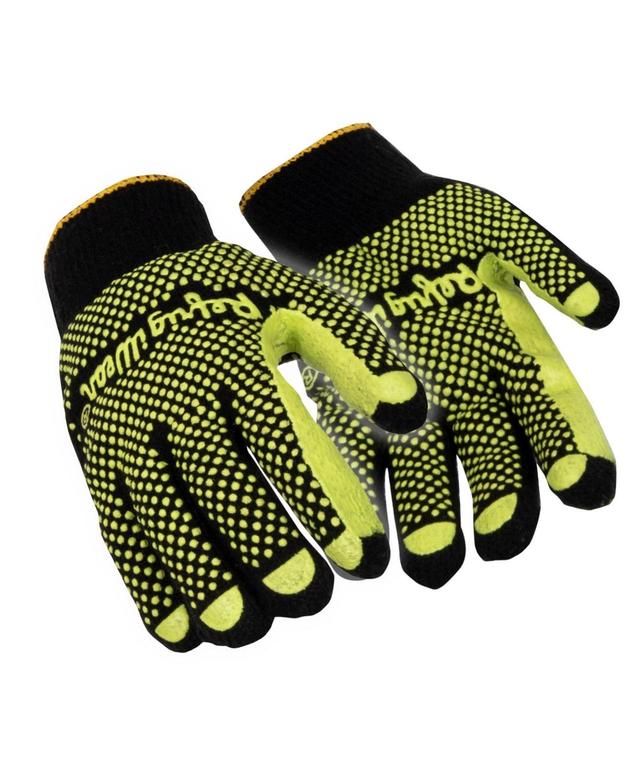 RefrigiWear Mens Brushed Acrylic Double-Sided Dot Gripping Gloves (Pack of 12 Pairs) Product Image