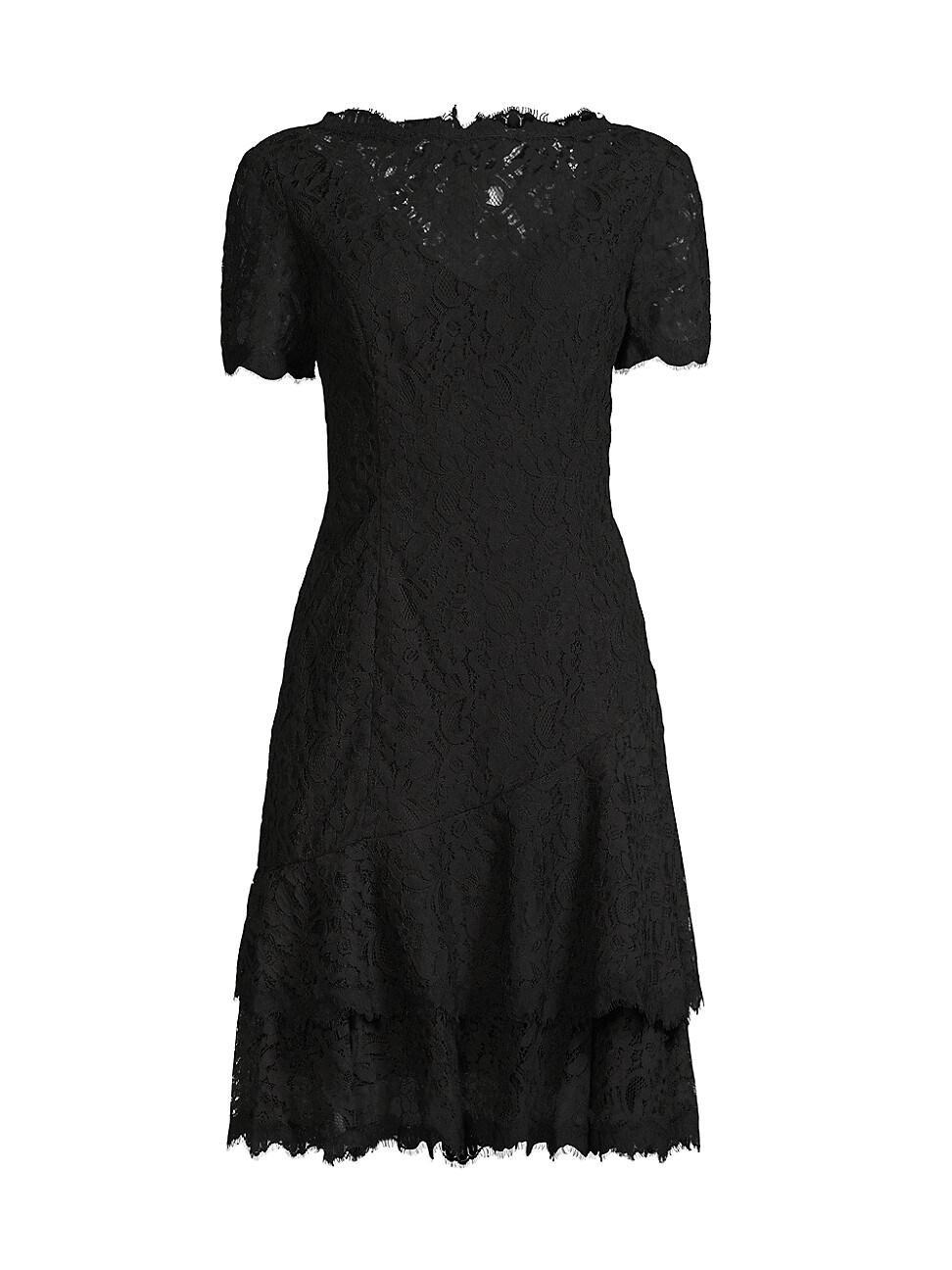 Shani Scalloped Lace Cocktail Dress product image