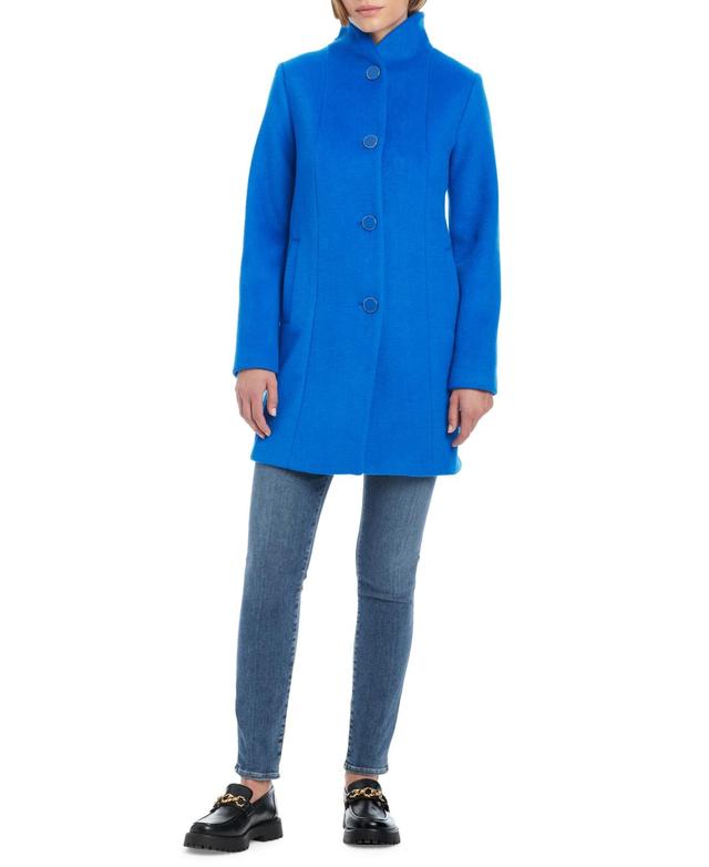 Kate Spade New York Womens Single-Breasted Stand-Collar Coat Product Image