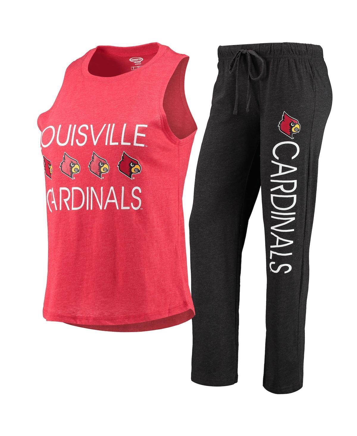 Womens Concepts Sport /Red Louisville Cardinals Tank Top & Pants Sleep Set Product Image