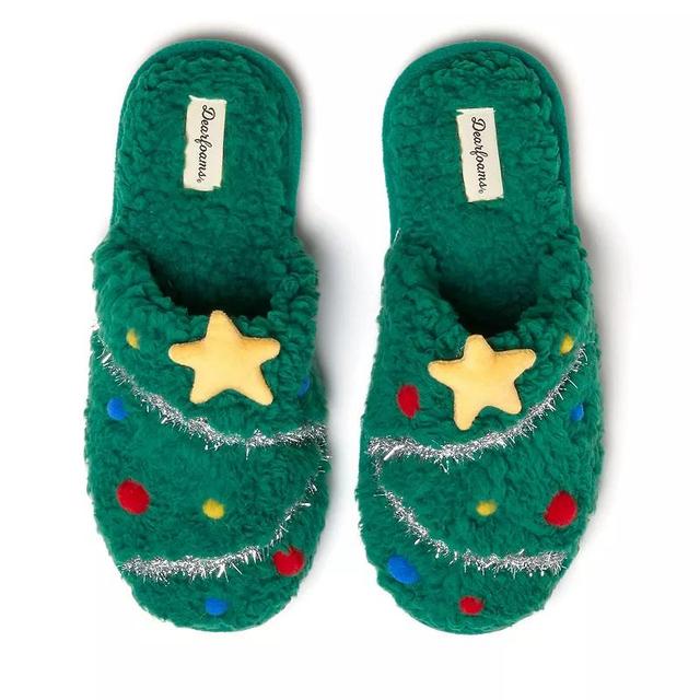 Dearfoams Holiday Novelty Adult Scuff Slippers, Womens Product Image