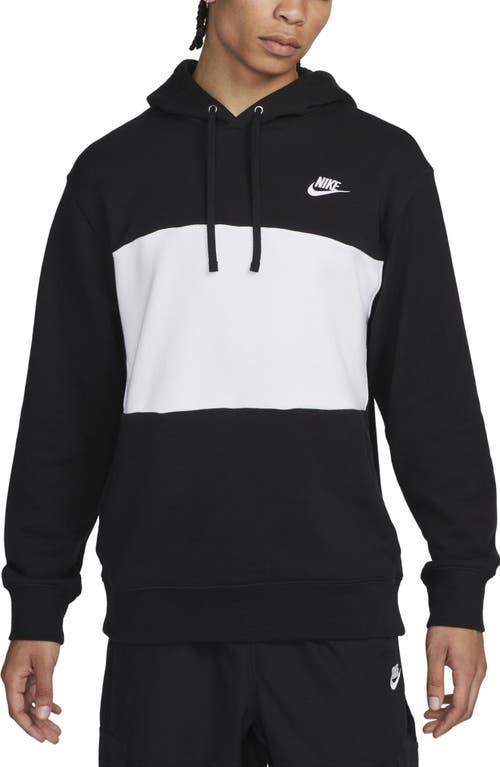 Nike Men's Club Fleece French Terry Color-Blocked Hoodie Product Image