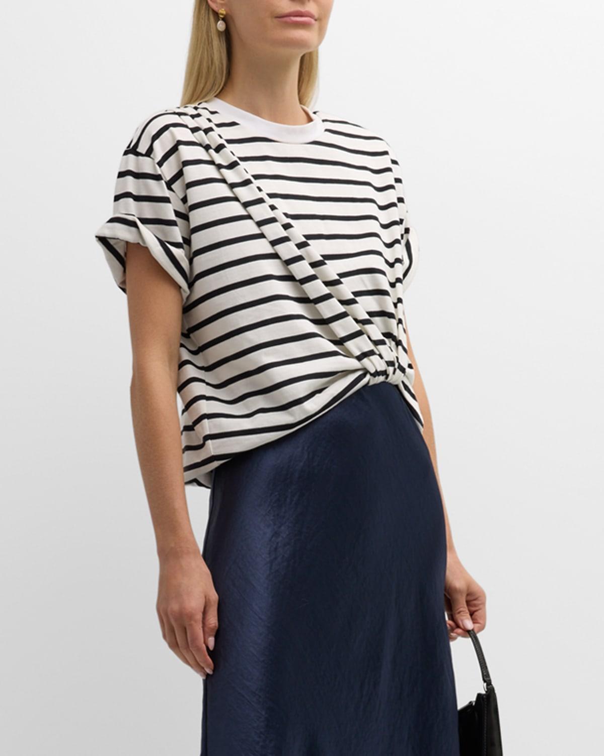 Womens Striped T-Shirt Slip Combo Dress Product Image