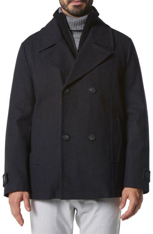 Marc New York Men's Danton Button-Front Wool Peacoat Product Image