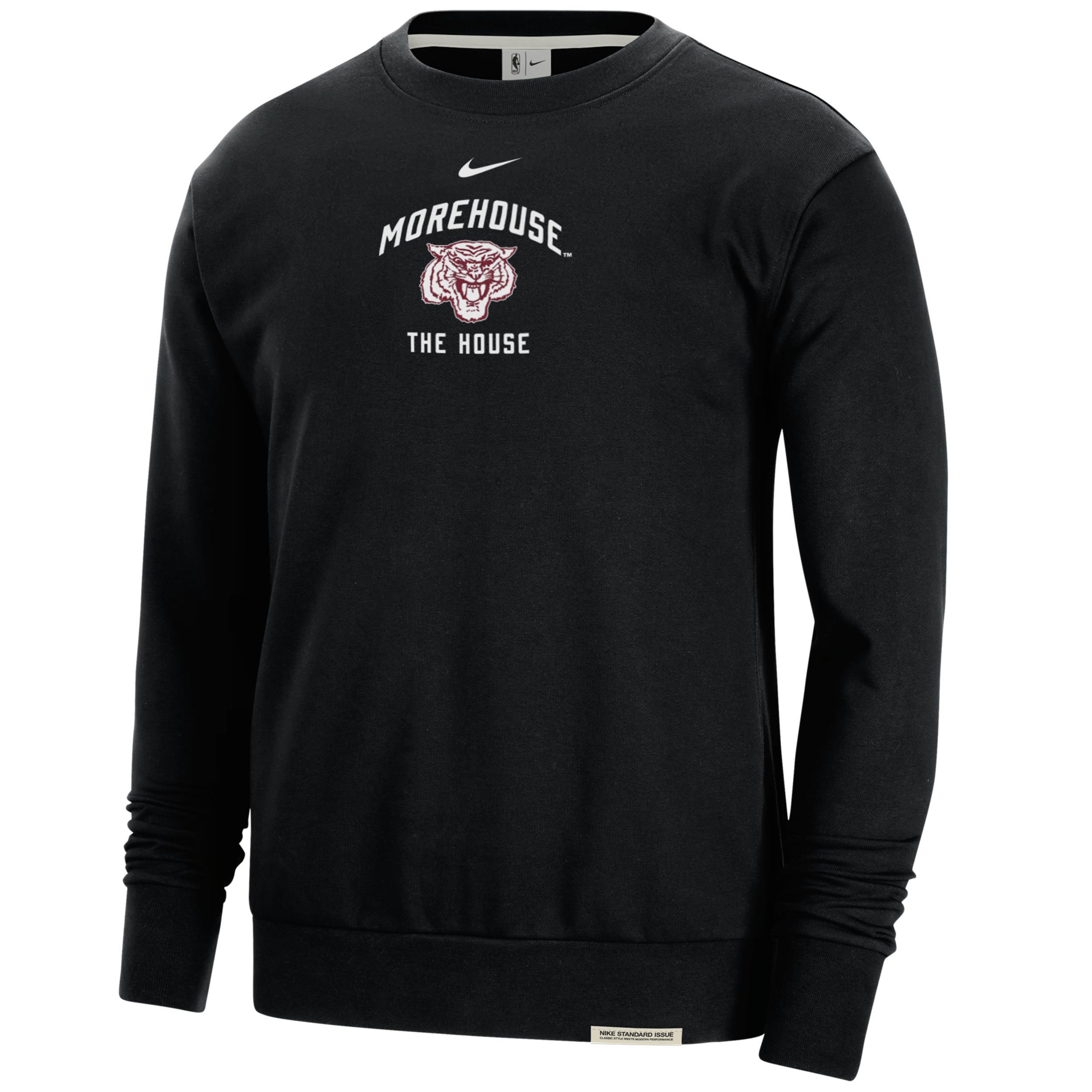 Morehouse Standard Issue Nike Men's College Fleece Crew-Neck Sweatshirt Product Image