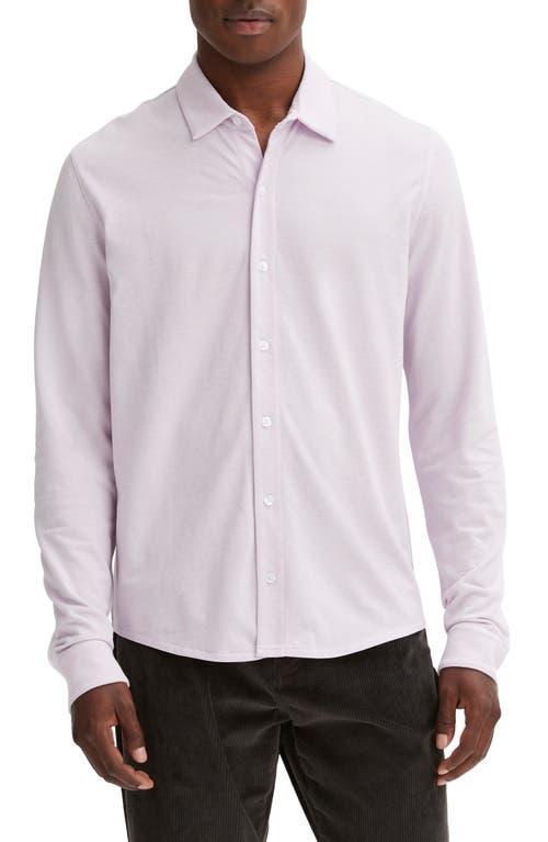 Vince Piqu Knit Button-Up Shirt Product Image