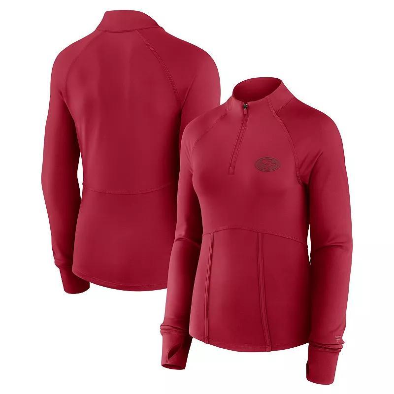 Womens Fanatics Scarlet San Francisco 49ers Elements Quarter-Zip Jacket Product Image